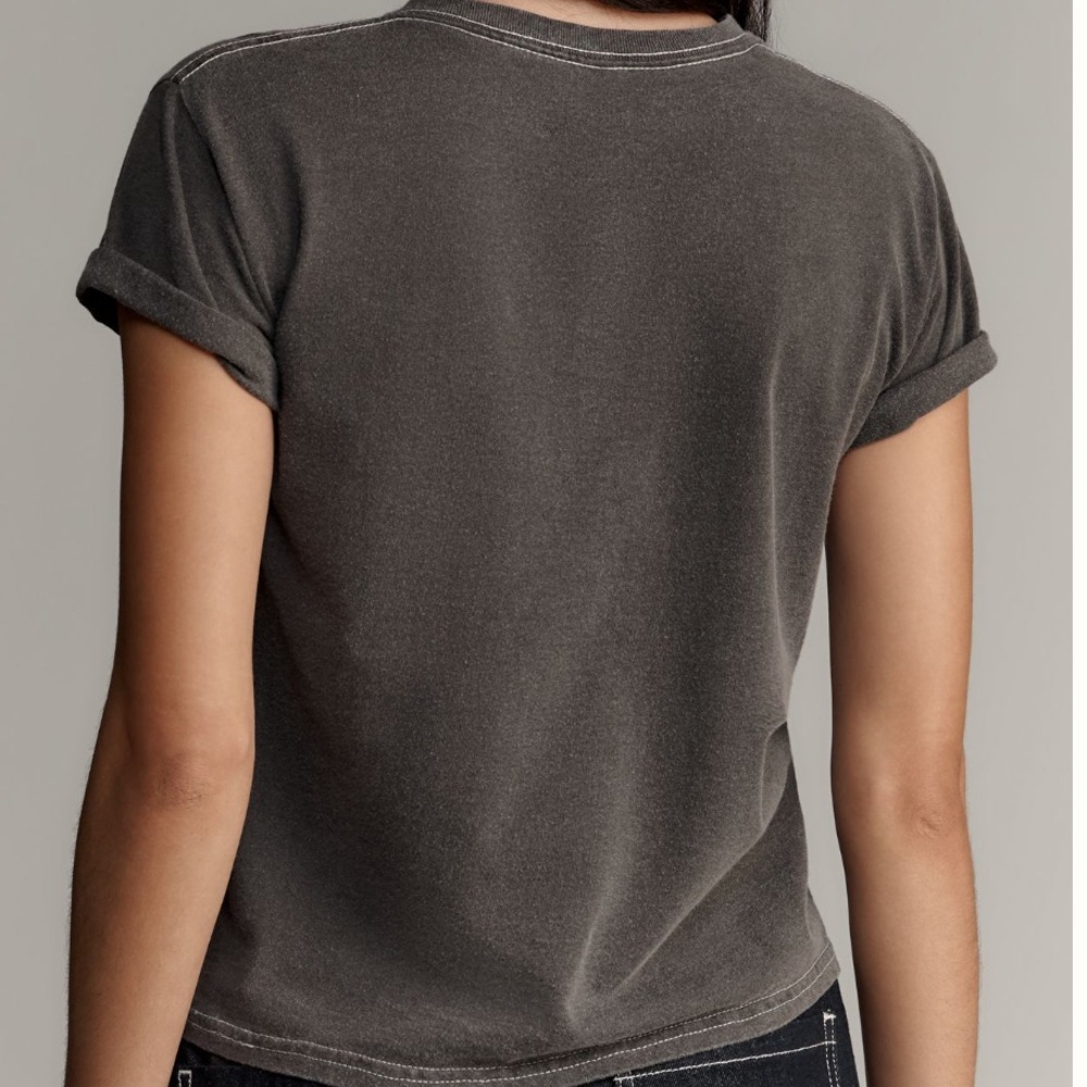 🐕‍🦺 NWT Anthropologie Charcoal Gray Dalmation Graphic Tee - XS - Picture 3 of 5